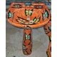 Mexican Talavera Pedestal Sink Mariposas Naranja